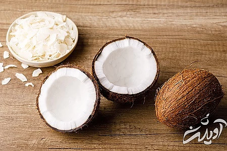 نارگیل از مواد غذایی با فیبر بالا غذاهای فیبردار, مواد غذایی فیبر بالا, غذاهای با فیبر بالا